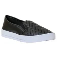 Tênis Casual Com Elástico Preto