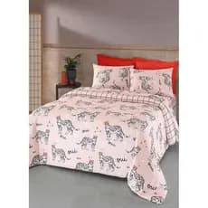 Jogo De Cama Queen 4 Peças Rosa
