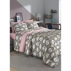 Jogo De Cama Queen 4 Peças Cinza