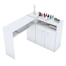 Mesa Para Manicure Em L Cabeleireiro Salão de Beleza MDF Premium