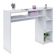 Mesinha Manicure 110CM Studio Nail Designer MDF Premium Cabeleireiro Estética Escrivaninha Estudo