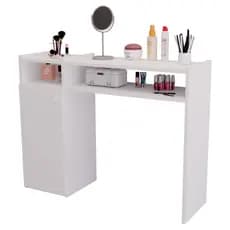 Mesa De Manicure Profissional Grande 110cm Aparador Com Porta Pedicure Unha em Gel 100% MDF