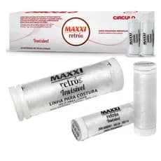 KIT Linha De Costura Invisível Maxxi Retrós 200 Jardas - 183 METROS Circulo