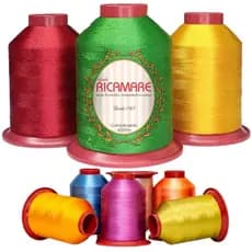 Linha Ricamare Para Bordar 4000mts 100% Poliéster CARTELA 01