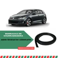 Acabamento Churrasqueira Borracha VW Golf Todos os anos - parabrisa