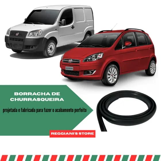 Borracha Friso Acabamento Churrasqueira parabrisa Doblo E Idea