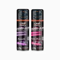 Kit 2 Limpa Ar Condicionado Higienizador Spray Orbi 200ML Aromatizador - CARRO NOVO & LAVANDA
