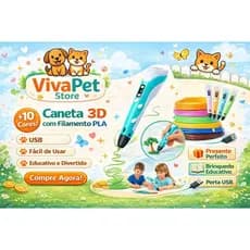 Caneta 3D Profissional com Display LCD Ajuste Velocidade Filamento PLA USB Impressora 3D Pen DIY Criativo