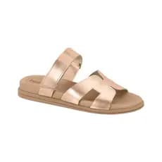 Chinelo Rasteira Fem Papete Slide Beira Rio Conforto Velcro