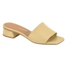 Tamanco Feminino Vizzano Mule Slide Salto Bloco Baixo Casual