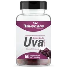 Óleo de Semente de Uva 60 Cápsulas – 1.450mg Take Care