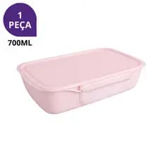 Marmita Hermética 700ml Prática – Pote Portátil, Ideal para Trabalho, Escola e Academia