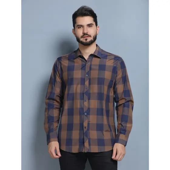camisa social manga longa xadrez 35%algodão 65%poliéster não amassa passa fácil 。