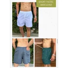 Kit C/ 2 Shorts Tactel  Bermuda Masculina Premium Lisa Cores Verão