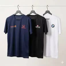 3 Camiseta Mix Dry Fit Esportiva Respirável -Anti-odor- Slim Fit