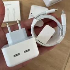Carregador USB-C 35W Porta Dupla Tipo PD Cabo De Carregamento 1M Rápido Para iPhone 14 13 12 11 Max