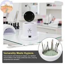 Warmwing 1 Pçs De Alta Temperatura Ferramenta Do Prego Esterilizador Pote Profissional Limpador Elétrico Desinfecção Ráp