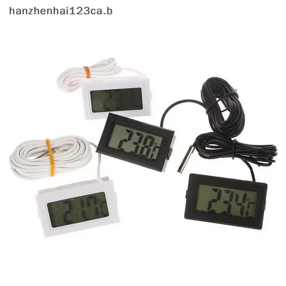 HAN FY-10 Mini LCD Termômetro Digital Aquário Carro Banho De Água Temperatura Testador Detector Monitor Sensor Incorpora