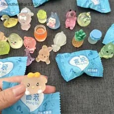 HAN 10 Pçs Bonito Mini Simulação Animal Modelo Caixa Cega Brinquedos Ação Surpresa Bonecas Figuras Doces Falsos Acho Sac