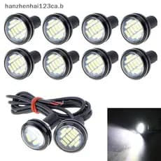HAN 2 Peças 12V 15W Baup Luz Diurna LED Holofote Olho De Águia Lâmpada De Carro N