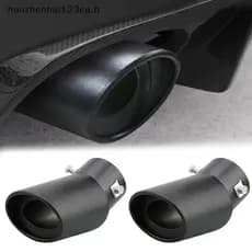 HAN Universal Ponta De Escape Do Carro Redondo Alumínio ALloy Silenciador Cauda Guarnição Traseira Auto Tubo Bocal Entra