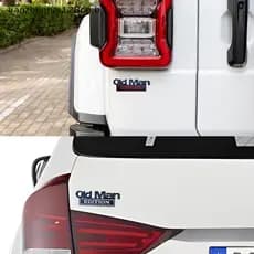 HAN Carro 3D Metal Cromo Stier Emblema Velho Homem Edição Logotipo Tronco Do Corpo Porta Estilo Decalques Stiers Acessór
