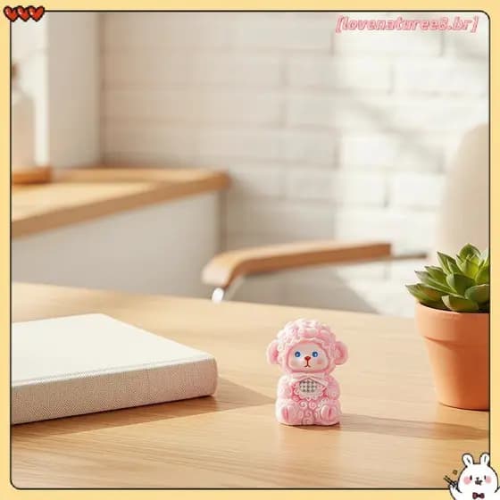 [Love] 5 Peças Mini Estatuetas De Ovelha De Resina Fofas Feitas À Mão Pequenas Estátuas De Animais Para Mesa De Fadas Ja