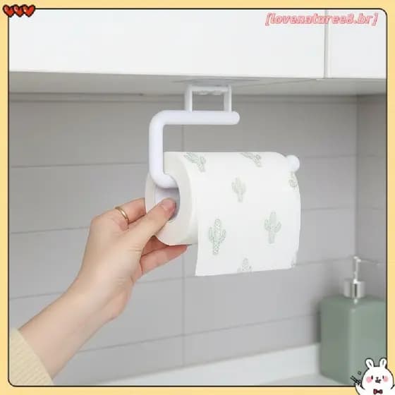 [Love] Toalha Adesiva Resistente Para Cozinha , Sem Perfuração , Cabide De Pano De Prato Banheiro , Armazenamento BR