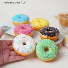 Bolo Realista Donut Fidget Squeeze Brinquedo Reutilizável Alívio Do Estresse Depressão Para Festa De Ano Novo Pequenos P