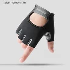 Luvas De Treinamento De Fitness Meio Dedo Design Material Respirável Haltere Ginástica Para Yoga Esporte Uso Doméstico