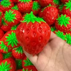 Criativo Mole Morango Sensorial Bola De Estresse Super Macio Lento Subindo Brinquedo Fidget Para Crianças Presente Adult