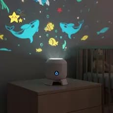 [JBTH] Luz LED Para Projetor Oceano Noturna Giratória 360 Com Efeitos Dinâmicos Lâmpada Ambiente USB Quarto De Casa [JB]