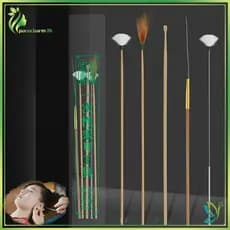 [Beleza] 5/6 Pçs Pena Orelha Pi Removedor De Cera Curette Escavação Ferramenta Colher Limpador Sti Ferramentas Cuidados
