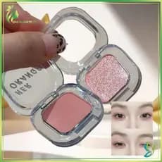 [Beleza] Paleta De Sombras Monocromáticas HERORANGE Sombra Fosca Esfumaçada Pérola Glitter Baixa Saturação Para Os Olhos
