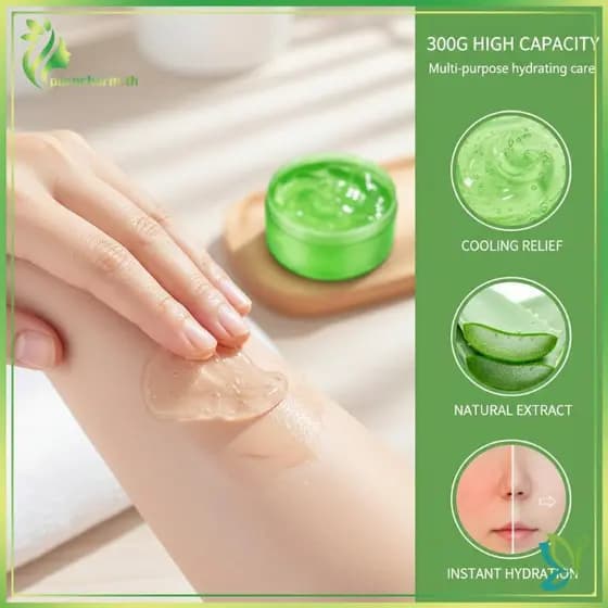 [Beleza] 300g BIOAQUA Cremes Hidratantes E Calmantes Em Gel De Aloe Vera Rejuvenescedores Da Pele Creme Facial Hidratant