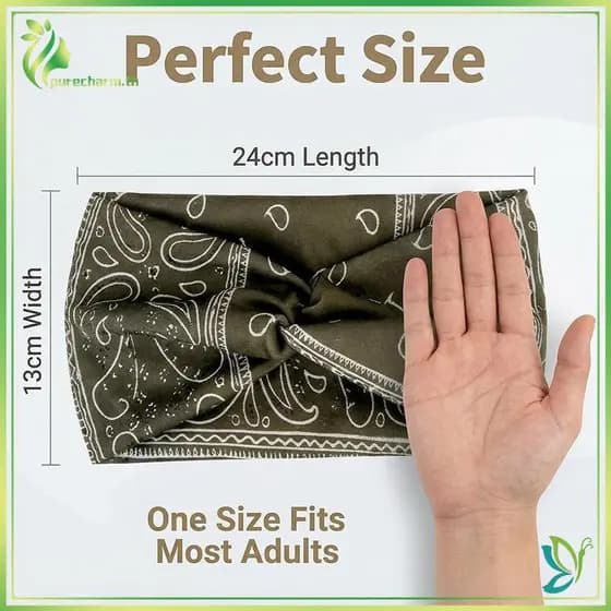 [Beleza] Envoltório De Cabelo Largo Feminino Com Padrão De Torção Paisley Design Confortável E Elegante