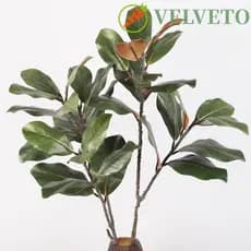 Planta De Magnólia Artificial ELVETO , 2 Garfos Feitos À Mão , Galho De Árvore Simulado , Plantas Artificiais De 110 Cm