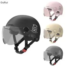 [B & C] 1 Peça Bateria Motocicleta Verão Universal Quatro Estações Proteção Solar Capacete De Segurança Meio Carro Elétr