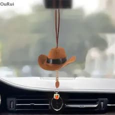 [B & C] Criativo Retro Cowboy Ornamento De Carro Pingente Bapa Pendurado Decoração Chaveiro Acessórios Interiores Automo