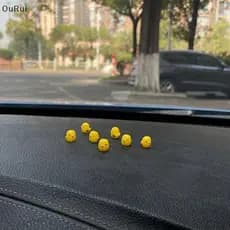 [B & C] 5 Peças Fofas Mini Chien Decoração De Interiores De Carro Espelho Retrovisor Automático Enfeites De Painel Acess