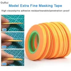 [B & C] Fita Adesiva Ultrafina Para Kit DIY De Modelagem 5 Larguras Linhas De Pintura Precisas E Revestimento De Modelo