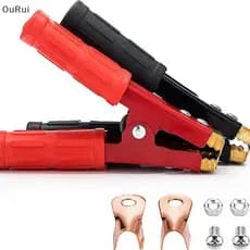 [B & C] 2pcs 1000A Clipes De Jacaré De Cobre Resistentes Teste Terminal Bateria Elétrica Braçadeira De Crocodilo Para Ca