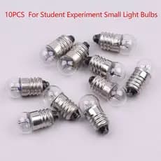 [Jetingbuy] 10 Peças Em Miniatura Redondo 0.3A 2.5V Pequeno Canhão De Luz Para Experimento Estudantil Pequenas Lâmpadas
