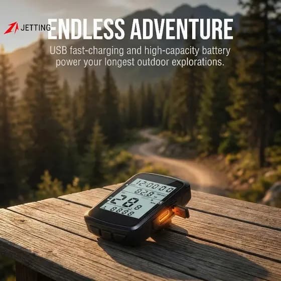 [Jetingbuy] Velocímetro GPS Para Bicicleta , Odômetro À Prova D'água Com Fio De 2.4 Polegadas Dados Precisos Em Tempo Re