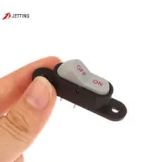 [Jetingbuy] 1/5 Peças Interruptor De Botão De Barco Branco Luz De 2 Pinos Liga/Desliga 250V 6A AC AMP 125V 10A Partida D