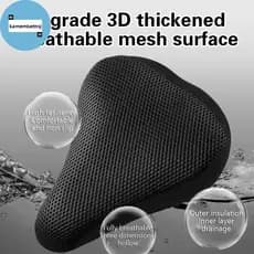 KAM 3D Soft Silicone Capa De Selim De Bicicleta Respirável E Confortável Almofada De Assento De Ciclismo BR