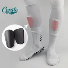 [Corate] 1 Par Mini Caneleiras De Futebol Resistente Ao Desgaste Protetor De Perna Absorvente Leve Portátil Placa De Has