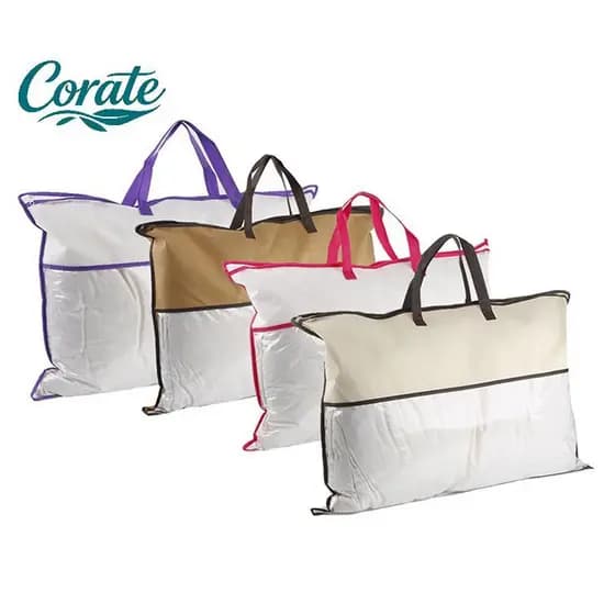 [Corate] Travesseiro Não Tecido Transparente , Cobertor De Colcha Com Zíper , Bolsa De Armazenamento À Prova De Poeira ,