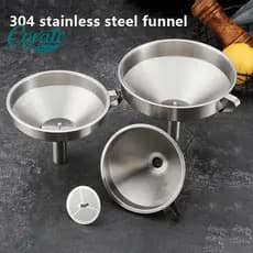 [Corate] Funil De Metal De Aço Inoxidável Para Conservas , Ferramentas De Cozinha , Acessórios Funis De Boca Larga , Bar