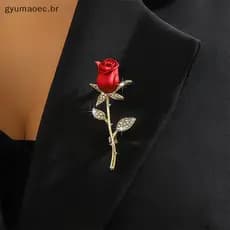 [GYU] Broche De Strass De Flor Elegante Para Mulheres , Ideal Eventos Especiais BR
